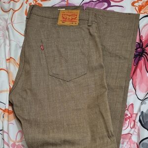 Men's Levi's Brown Casual Pants Size 36 W X 34 L